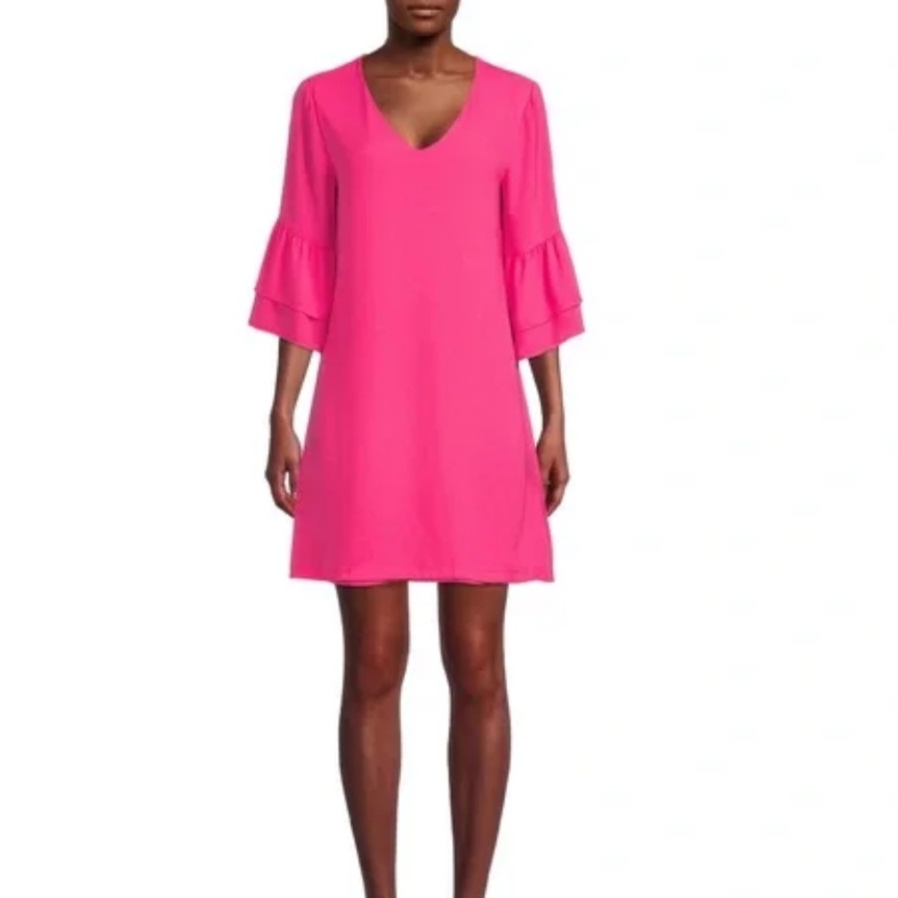 *5 for $20* Belongsci Almost Neon Pink Shift Dress